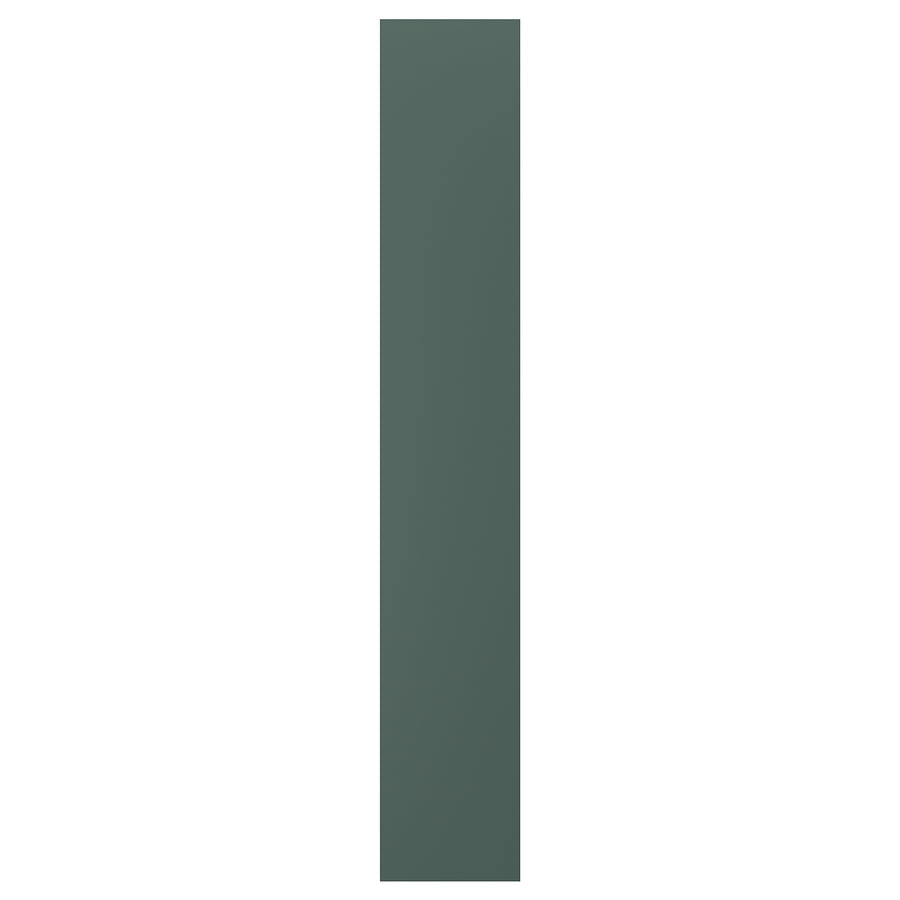 ASPUDDEN cover panel, dark grey-green, 39x240 cm