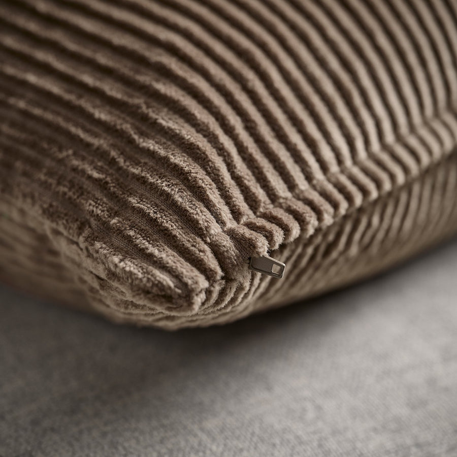 ÅSVEIG cushion cover, grey-brown, 50x50 cm