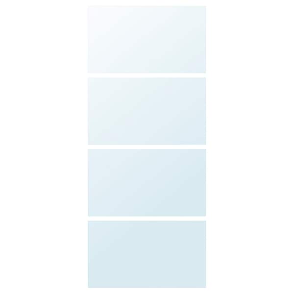 Ikea AULI - 4 panels for sliding door frame, mirror glass, 100x236 cm