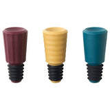AUXID bottle stopper, set of 3, mixed colours