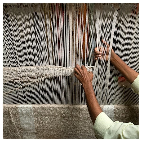 Ikea AXHAVREN - Carpet, long pile, beige/handmade,200x300 cm