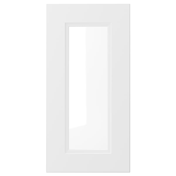 AXSTAD glass door, matt white, 30x60 cm