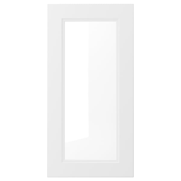 AXSTAD glass door, matt white, 40x80 cm