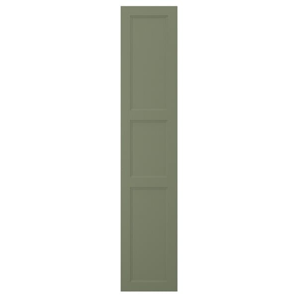 AXSTAD door, grey-green, 40x200 cm
