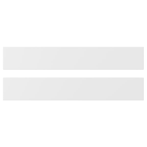 AXSTAD drawer front, matt white, 60x10 cm, 2 pack