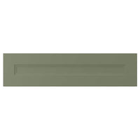 AXSTAD drawer front, grey-green, 80x20 cm