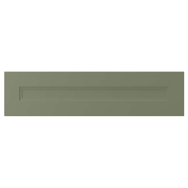 AXSTAD drawer front, grey-green, 80x20 cm