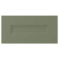 AXSTAD drawer front, grey-green, 40x20 cm