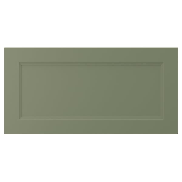 AXSTAD drawer front, grey-green, 80x40 cm