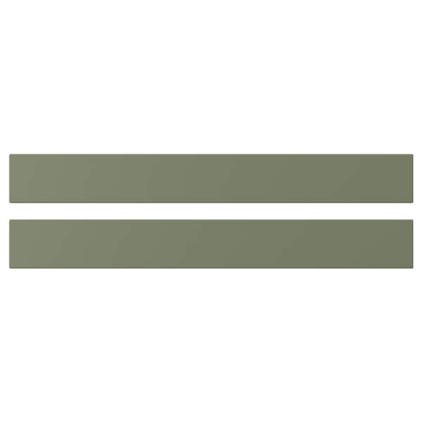 AXSTAD drawer front, grey-green, 80x10 cm