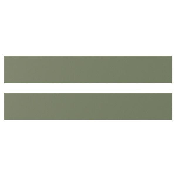 AXSTAD drawer front, grey-green, 60x10 cm