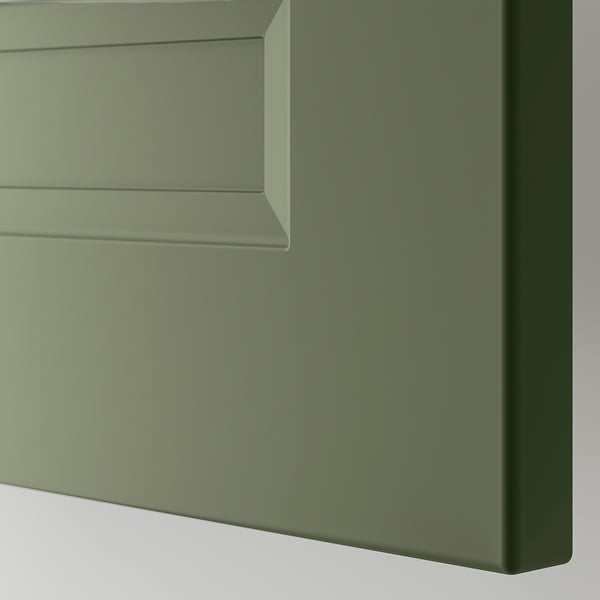 AXSTAD drawer front, grey-green, 60x20 cm