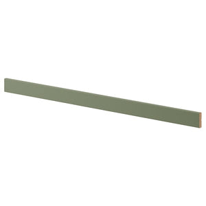 Ikea AXSTAD - List under/overhead roundond, gray-green,221 cm