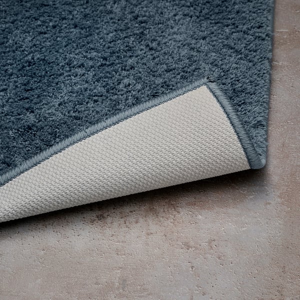 BACKMÅRA bath mat, dark grey-blue, 50x80 cm