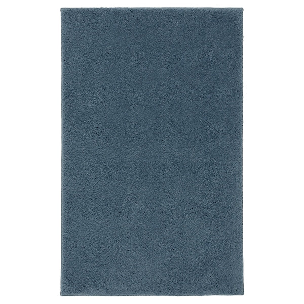 BACKMÅRA bath mat, dark grey-blue, 50x80 cm