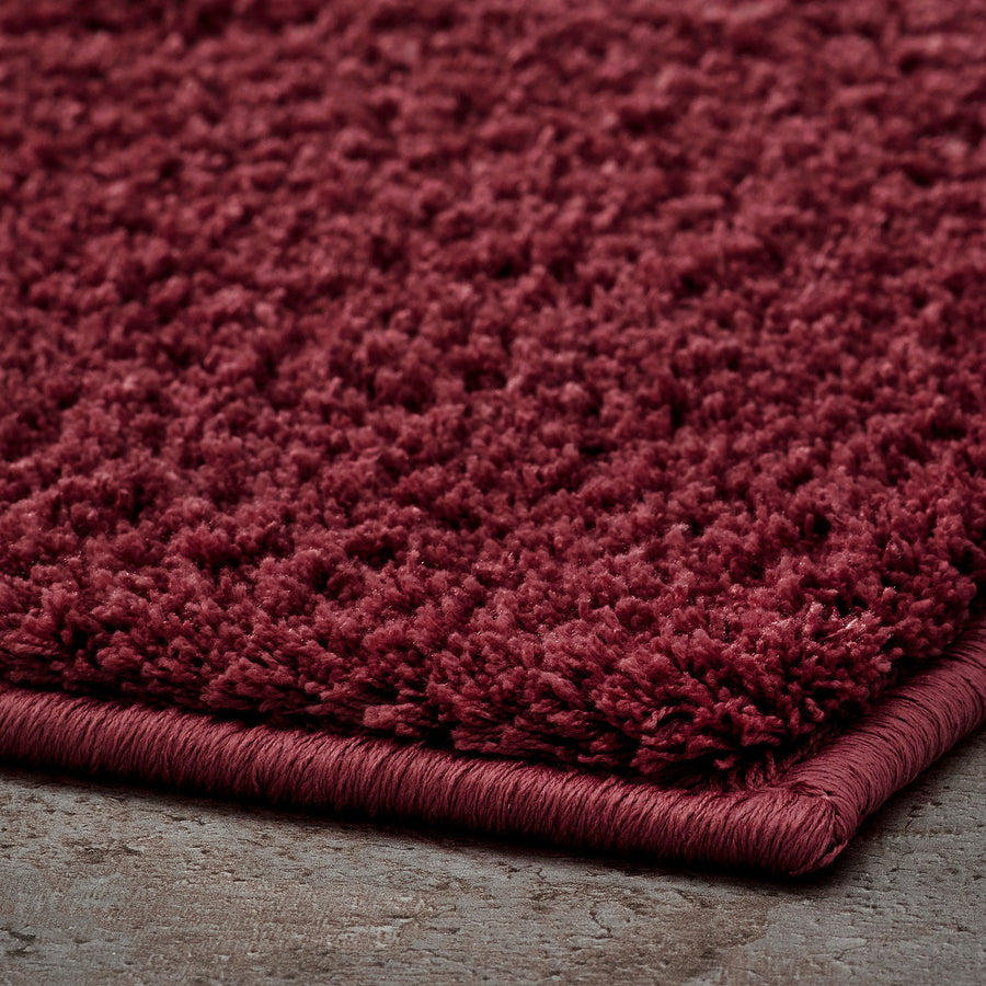 BACKMÅRA bath mat, deep red, 80x50 cm