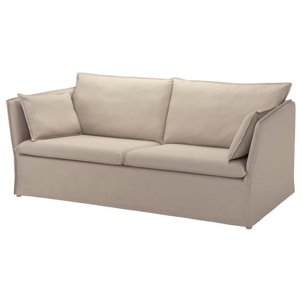 BACKSÄLEN cover for 3-seat sofa, Katorp natural