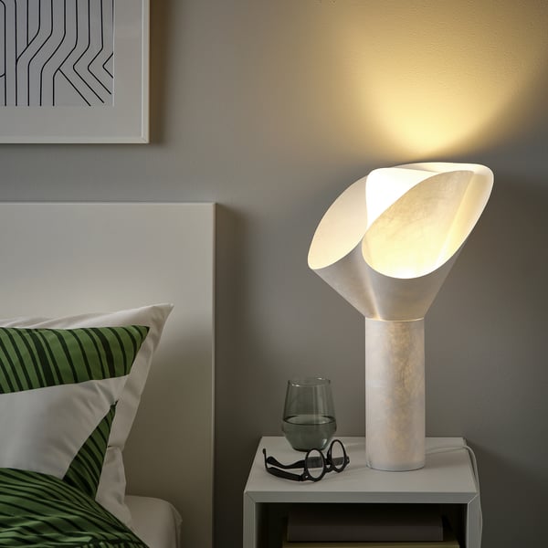 BÄCKNATE table lamp, white, 50 cm
