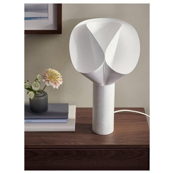 BÄCKNATE table lamp, white, 50 cm