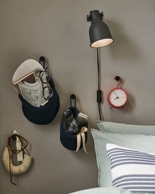 BÄNGBULA hook, black, 2 pack