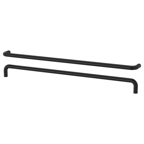 BAGGANÄS handle, black, 5 mm, 2 pack
