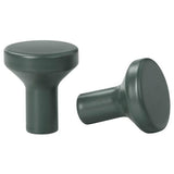 BAGGANÄS knob, deep green, 21 mm, 2 pack
