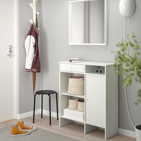 Ikea BAGGEBO - Sideboard, white, 78x92 cm