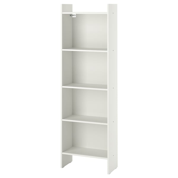BAGGEBO bookcase, white, 50x25x160 cm