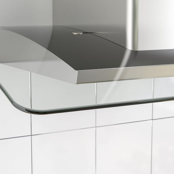 Ikea BALANSERAD Hood to be fixed to the wall - stainless steel/glass 80 cm , 80 cm