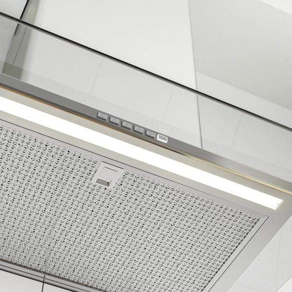 Ikea BALANSERAD Hood to be fixed to the wall - stainless steel/glass 80 cm , 80 cm