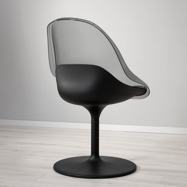 BALTSAR swivel chair, black, 58x85x56 cm