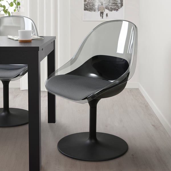 BALTSAR swivel chair, black, 58x85x56 cm