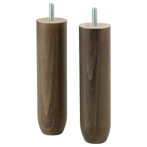 BANKHULT leg, wood/brown, 17 cm, 2 pack