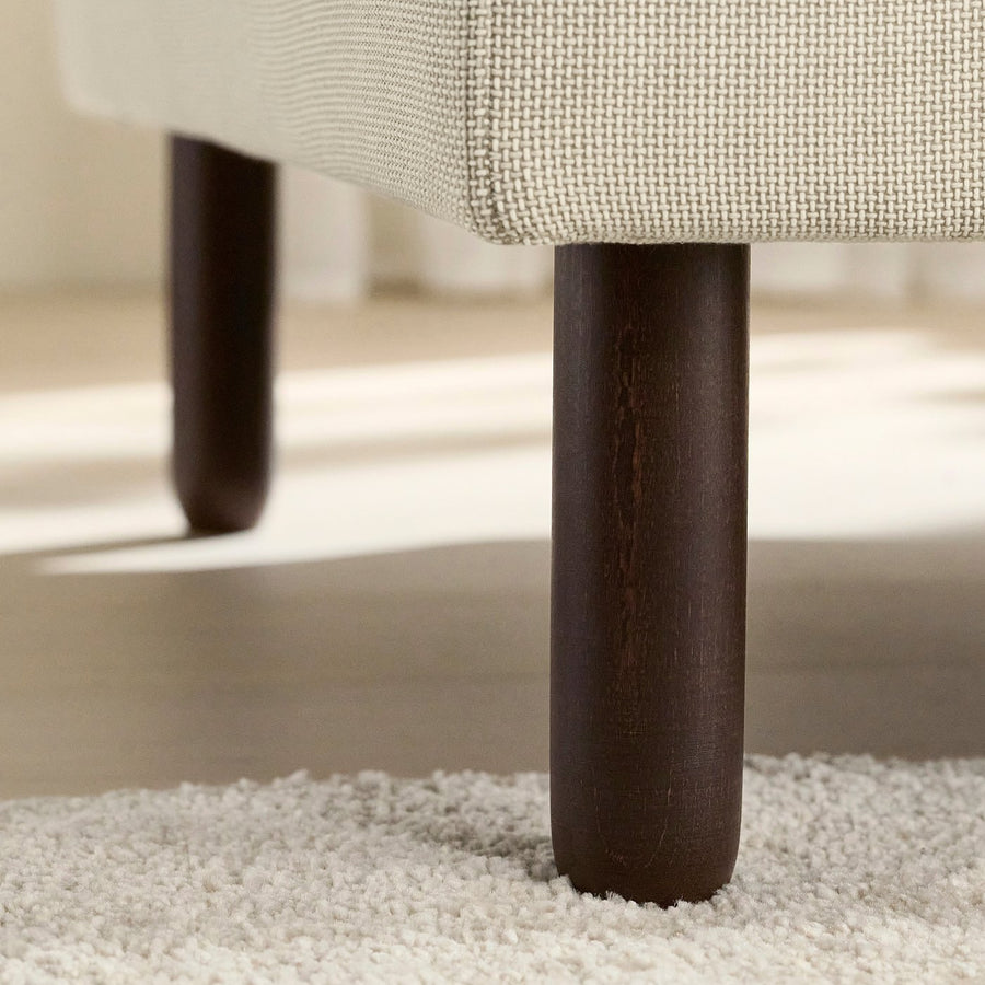 BANKHULT leg, wood/brown, 5 cm, 2 pack