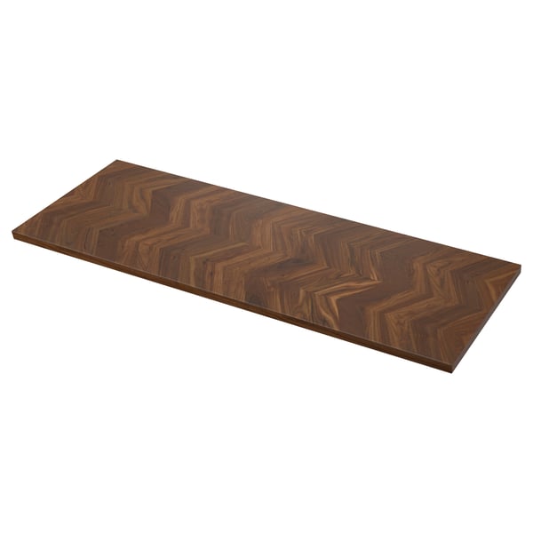 BARKABODA worktop, walnut/veneer, 246x3.8 cm