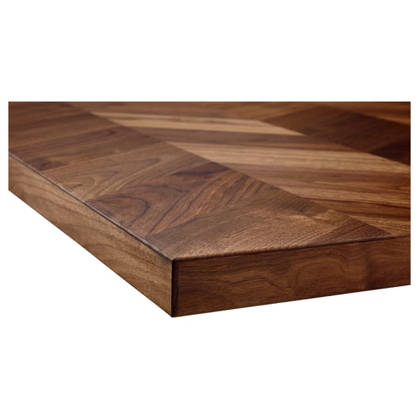 BARKABODA worktop, walnut/veneer, 246x3.8 cm