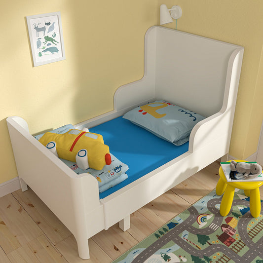 BARNDRÖM fitted sheet for extendable bed, blue, 80x130 cm