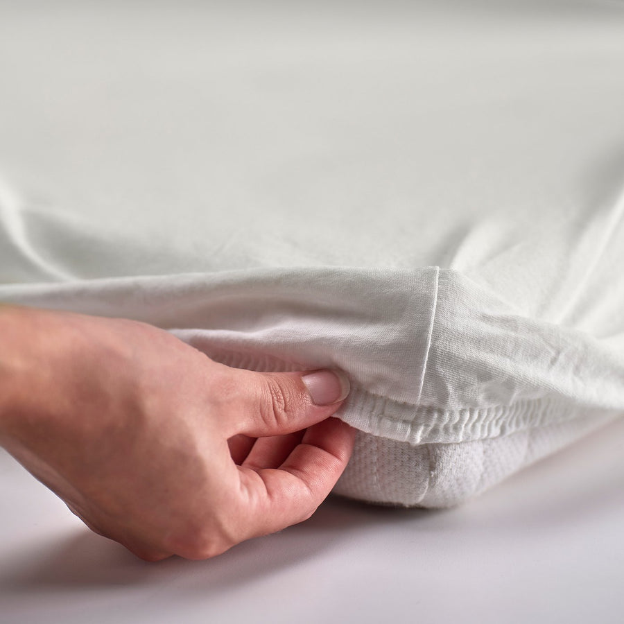 BARNDRÖM fitted sheet for junior bed, white, 70x160 cm