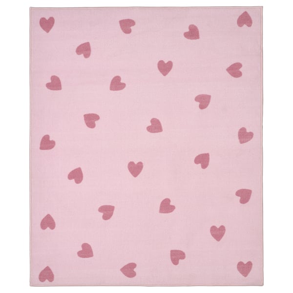 BARNDRÖM rug, pink, 133x160 cm