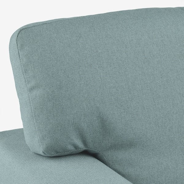 Ikea BÅRSLÖV - 3-seater sofa bed/chaise-longue, Tibbleby light grey-turquoise