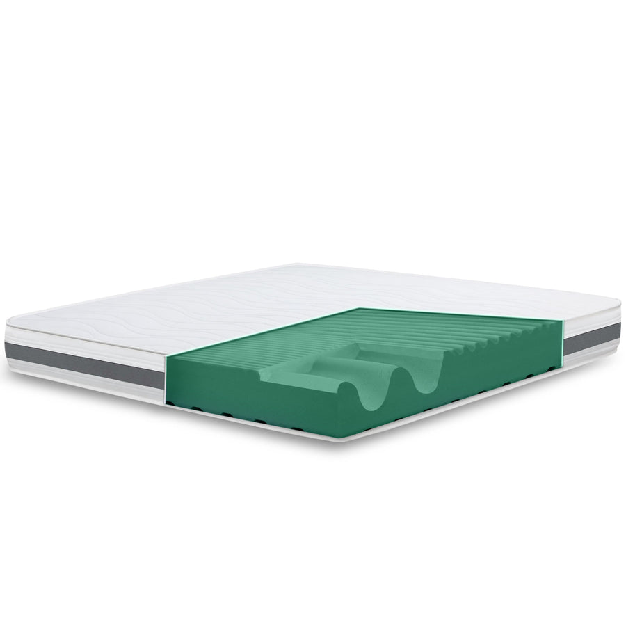 The White Stone Orthopedic Mattress 80 x 190 cm | Height 16 cm | 3D Air Cover in Hypoallergenic and Anti-Mite Fiber | 7 Thermosensitive Differentiated Zones