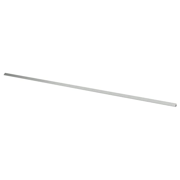 BASKETORP wall finishing strip, stainless steel colour/aluminium