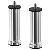 BASTLUNDA leg, chrome-plated, 13 cm, 2 pack
