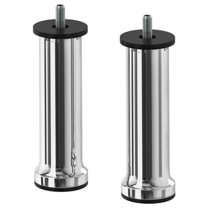 BASTLUNDA leg, chrome-plated, 13 cm, 2 pack