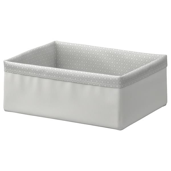 BAXNA organiser, grey/white, 20x26x10 cm