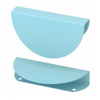 BEGRIPA handle, light blue/half-round, 7 mm, 2 pack