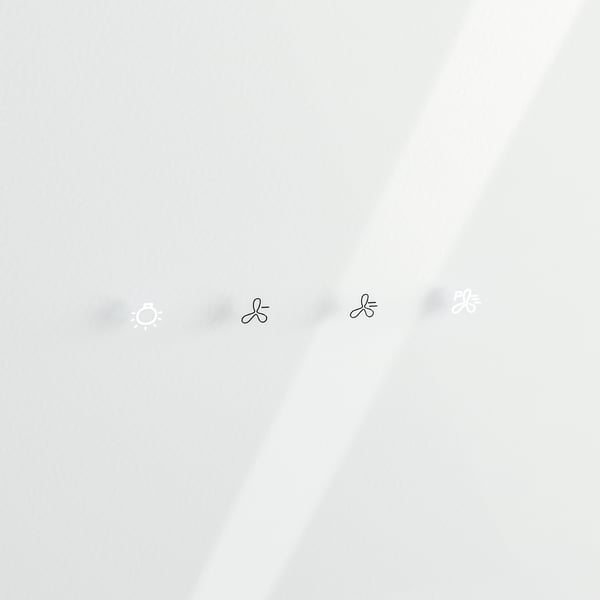 BEJUBLAD wall mounted extractor hood, white, 66 cm