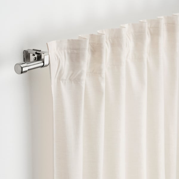 BEKRÄFTA curtain rod set, nickel-plated, 120-210 cm 19 mm