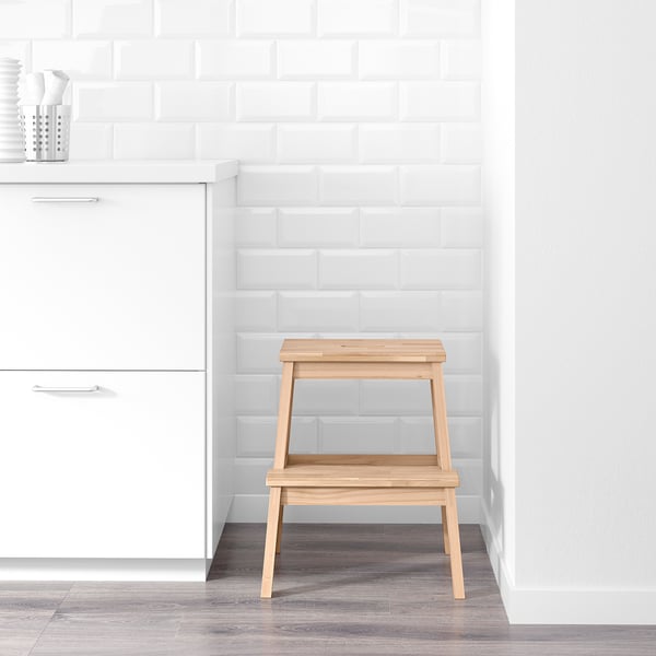 BEKVÄM step stool, beech, 50 cm