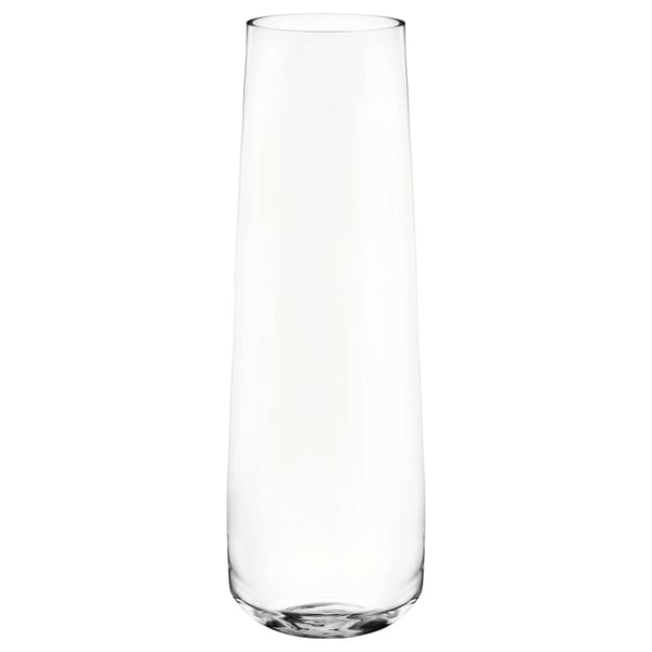 BERÄKNA vase, clear glass, 65 cm